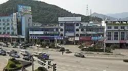 Ninghai with Wushi mountain at the back.
