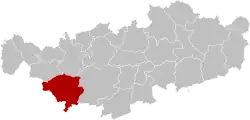 Location of Nivelles in Walloon Brabant