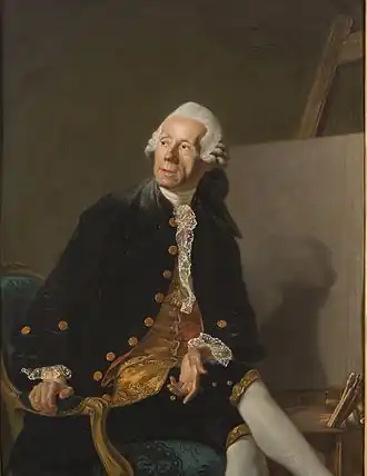 Portrait of Noël Hallé by Étienne Aubry