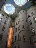 The hotel's atrium, 2015