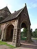 Entry porch to the non-conformist chapel.