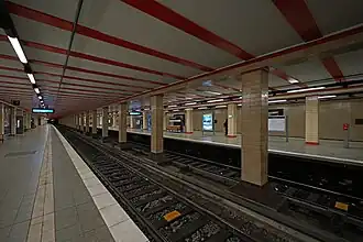 Platform looking north