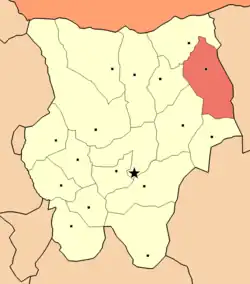 Location of Norovlin in Khentii Province