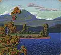 Norwegian Landscape, 1909, oil on cardboard, Art Museum of Estonia