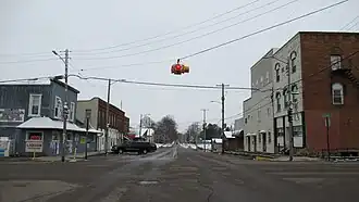 Looking north along Hillsdale Street