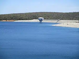 North Dandalup Dam, located in Whittaker