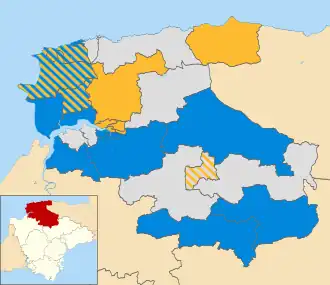 2011 results map