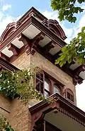 Architectural details of the tower