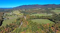 View of North Kirby, VT, from the southwest