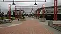 Northbound view after grade separation works, March 2021