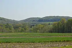 Fields and hills along Pennsylvania Route 56