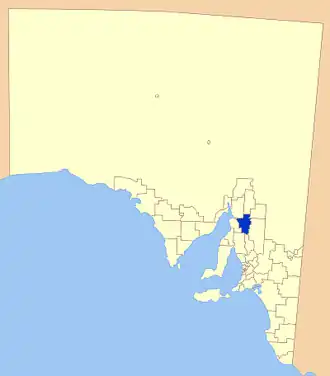 Location of the Northern Areas Council