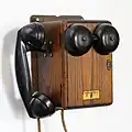 Image 19A Northern Electric telephone, model number N415H, circa 1950 (probably)