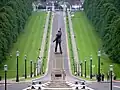 Edward Carson's statue at Stormont