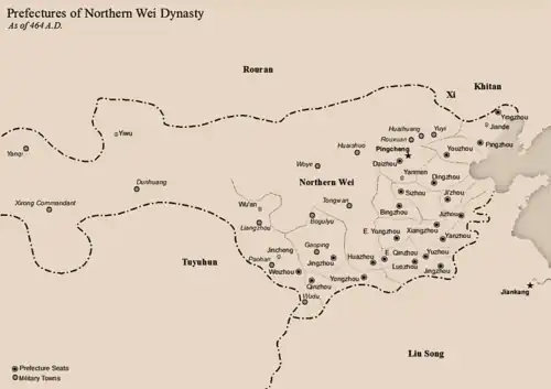 Northern Wei in 464 AD