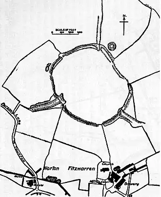 Norton Camp large univallate hillfort