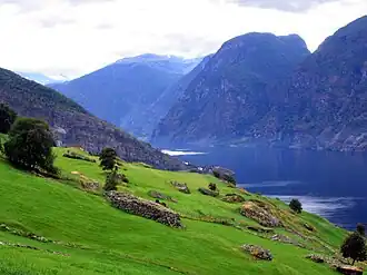 View from Aurland Municipality