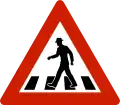 Pedestrian crossing ahead
