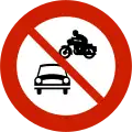 No motor vehicles