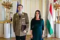 President Katalin Novák promotes Colonel Imre Porkoláb to Brigadier General, October 2022