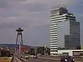 The Aupark Tower next to Most SNP