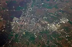 Aerial view of Noventa Vicentina