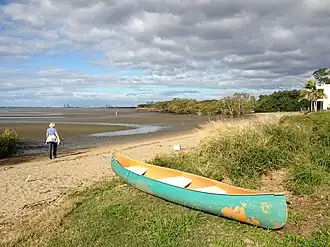 The beach at low tide, 2013