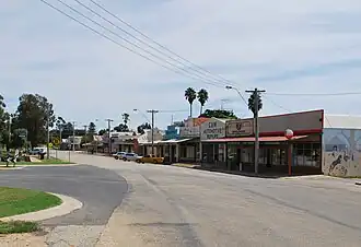 Monash Street, the main street of Nyah West