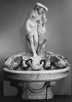 Nymph Drying Her Hair by Louis-Claude Vassé