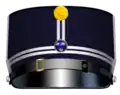 Hat (Mössa m/1865-99) for a lieutenant in the Life Guards infantry