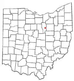 Location of Jeromesville, Ohio