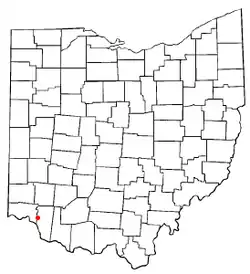 Location of Mount Carmel, Ohio
