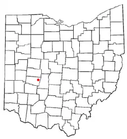 Location of South Vienna, Ohio