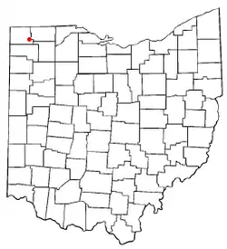 Location of Stryker, Ohio