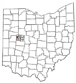 Location of Bloomfield Township in Ohio