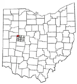 Location of Stokes Township in Ohio