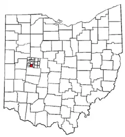 Location of Union Township in Ohio