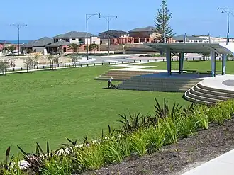 Park on Jindalee Boulevard.