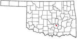 Location in the state of Oklahoma