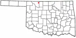 Location of Capron, Oklahoma