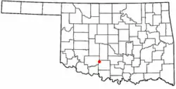 Location of Central High, Oklahoma