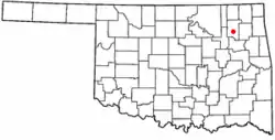 Location in the state of Oklahoma