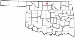 Location of Deer Creek, Oklahoma