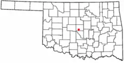 Location of Cater Park, Oklahoma