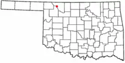 Location of Freedom within Oklahoma