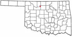 Location of Goltry, Oklahoma