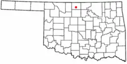 Location of Jefferson, Oklahoma