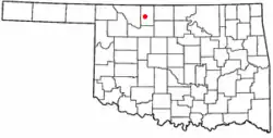 Location of Lambert, Oklahoma