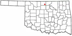 Location of Lamont, Oklahoma