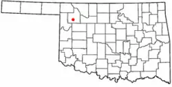 Location of Sharon, Oklahoma